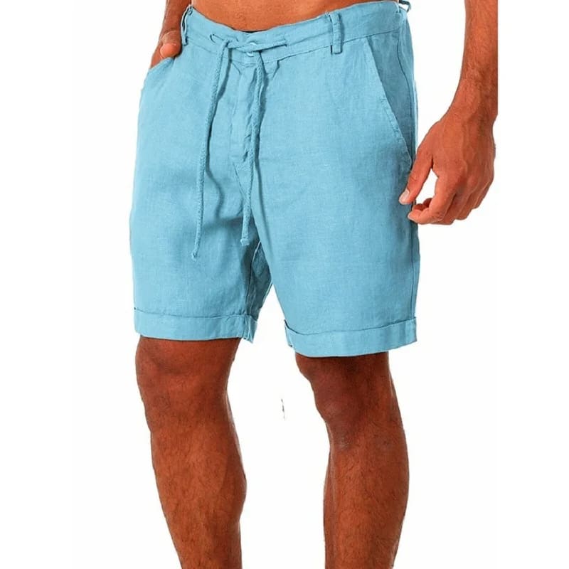 KB-Shorts Masculinos de Algodão de Linho: Conforto e Estilo para o Verão