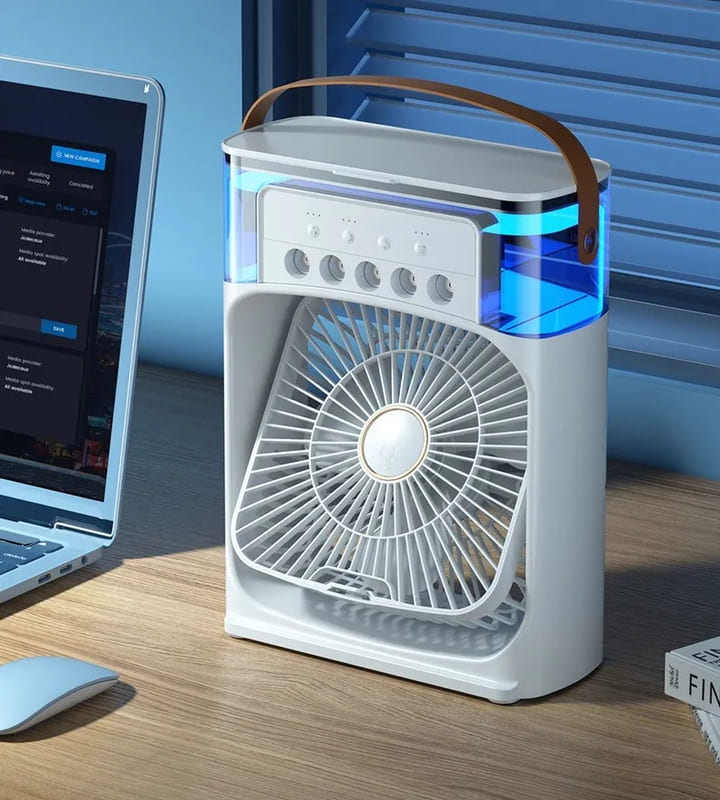 Ventilador Portátil com Humidificador: Refrigeração e Conforto para Seu Espaço