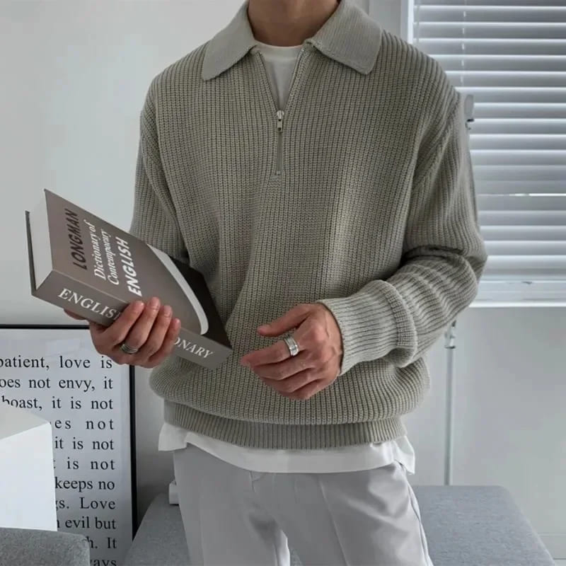 Suéter de Lapela Masculino: Elegância e Conforto para o Inverno