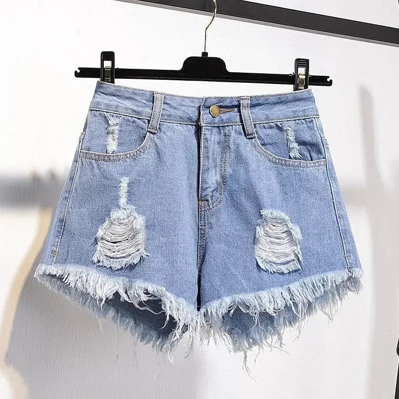 Shorts Jeans Femininos Soltos com Cintura Alta: Estilo e Conforto