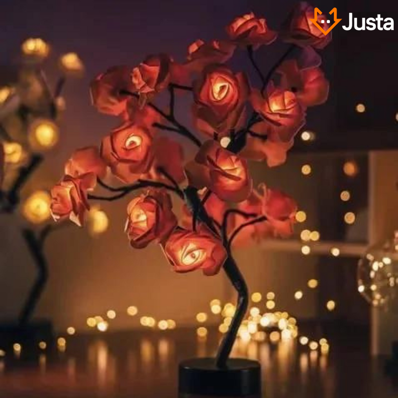 Luminária de Rosas - Justa Luz
