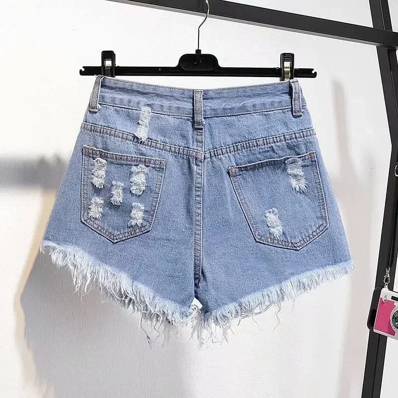 Shorts Jeans Femininos Soltos com Cintura Alta: Estilo e Conforto